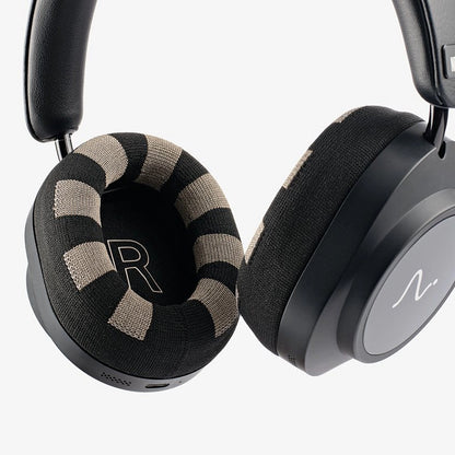 Ear pads with woven EEG sensors